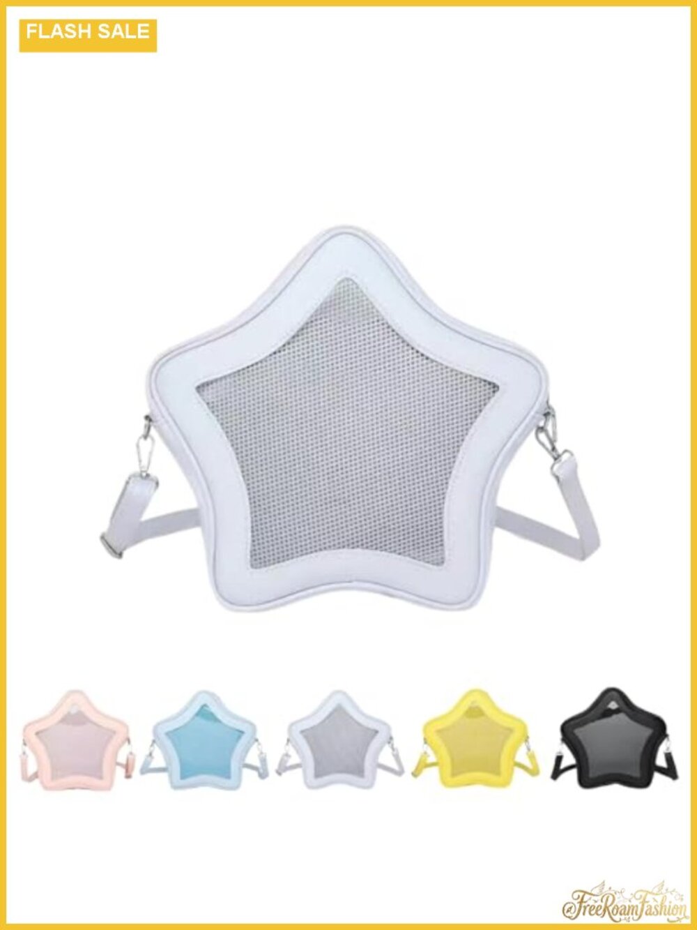 Kawaii Star Backpack Large Capacity Waterproof Adjustable Strap Shoulder Purse